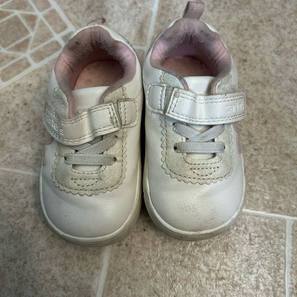 Carter's Cream and Pink Baby Walkers